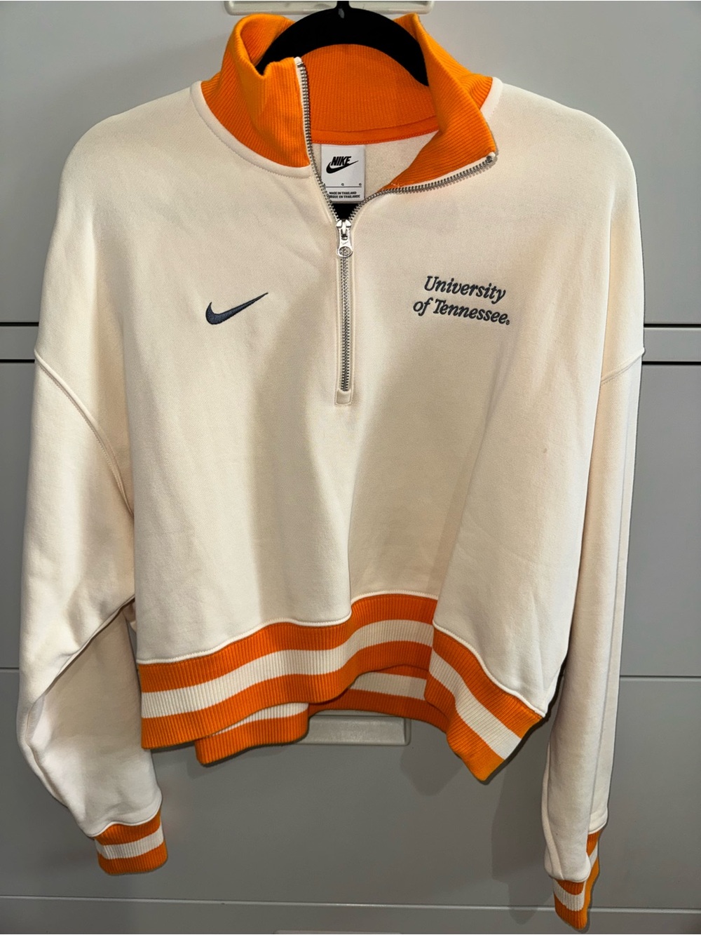 Nike Orange University of Tennessee Quarter-Zip Sweater